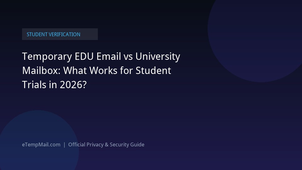 Temporäre EDU E-Mail vs. Uni-Mailbox im Vergleich (2026)